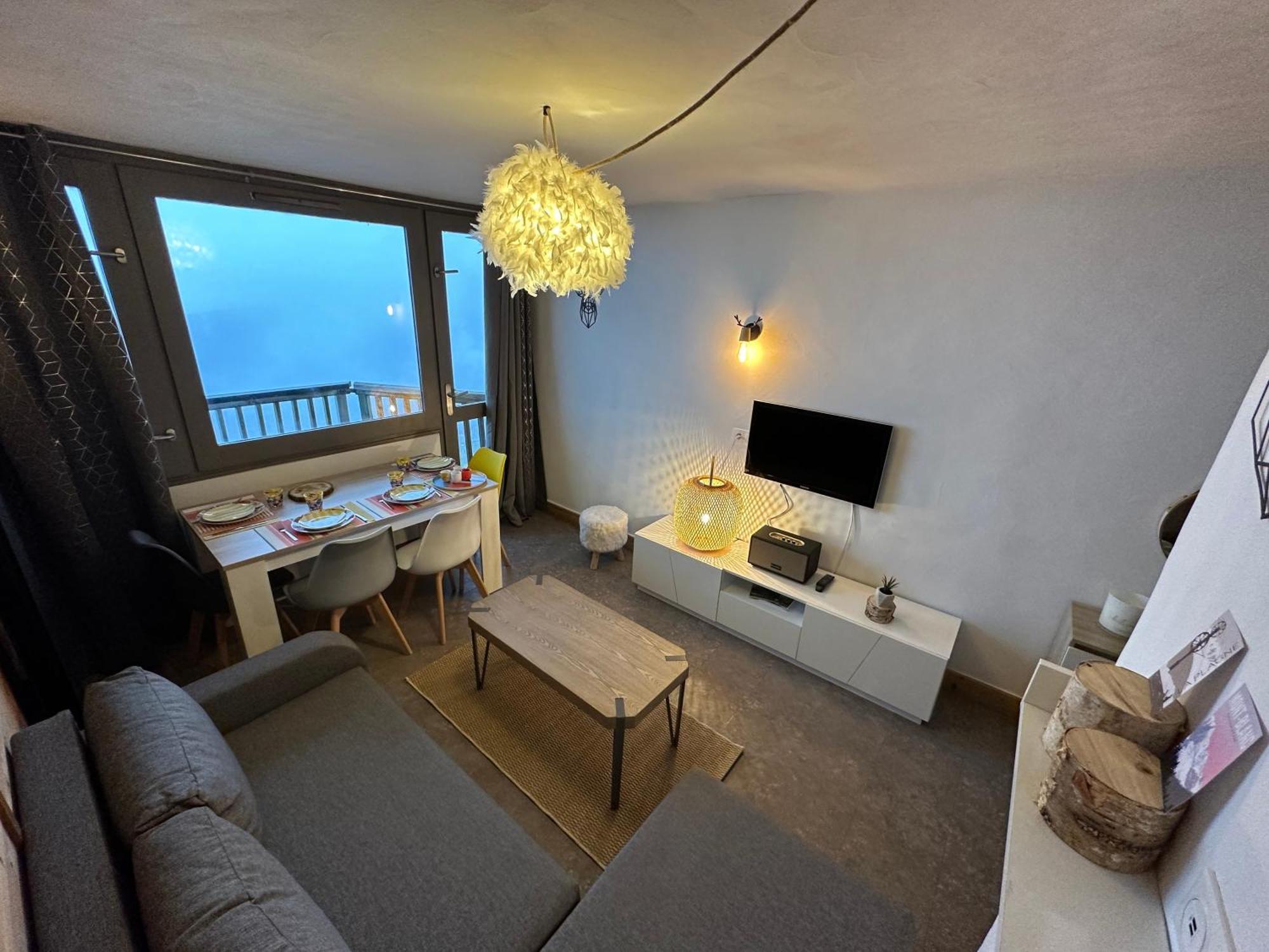 Paquebot Des Neiges - Appartement 4 Personnes - Vue Mont Blanc La Plagne Dış mekan fotoğraf