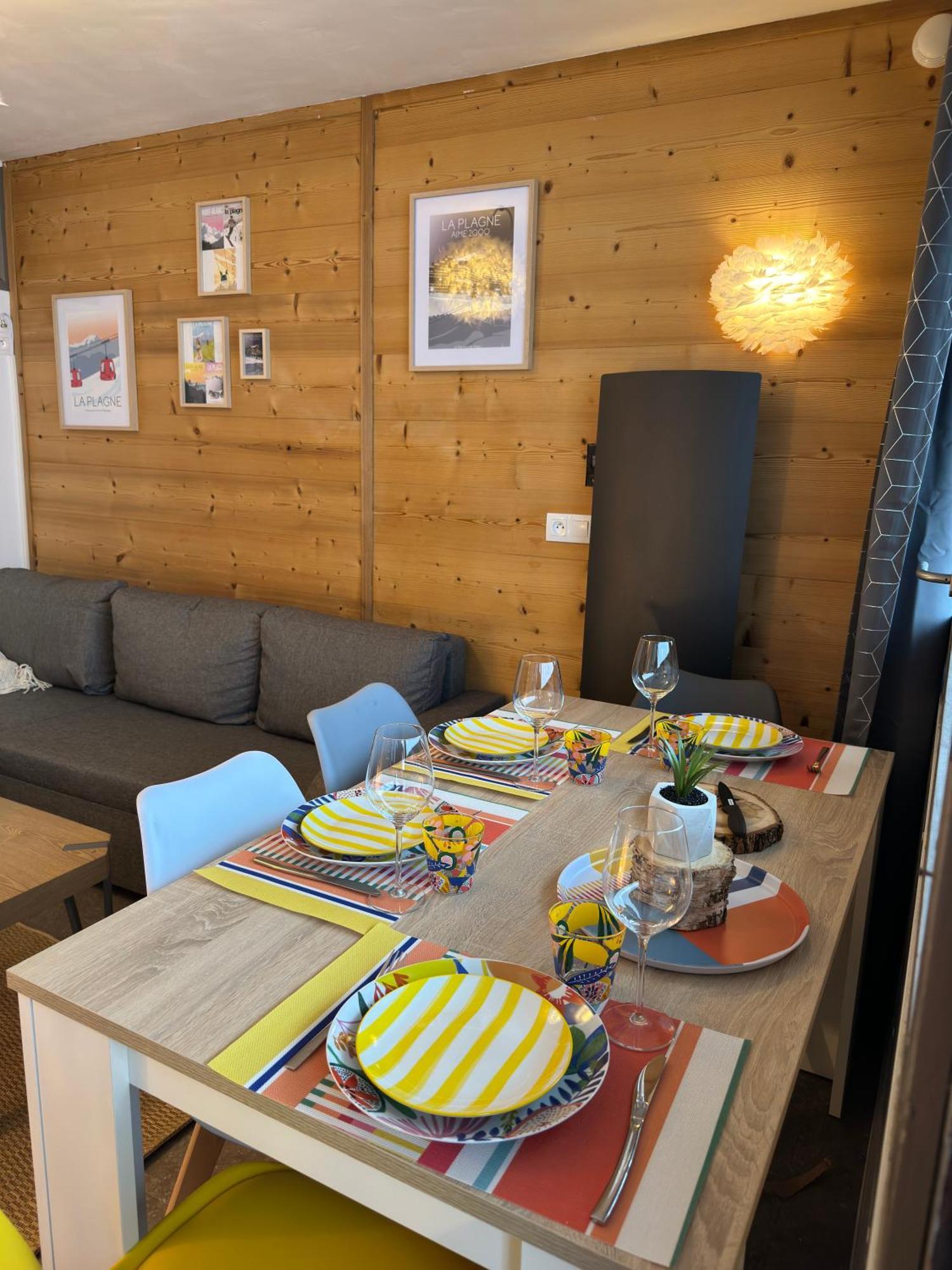 Paquebot Des Neiges - Appartement 4 Personnes - Vue Mont Blanc La Plagne Dış mekan fotoğraf
